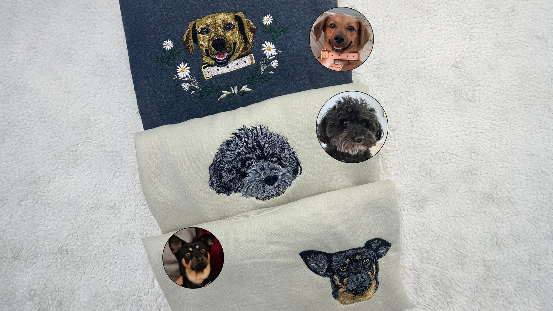 Custom Pets Embroidery Sweatshirt