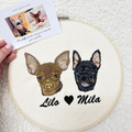 Personalized Pet Portrait Hoop